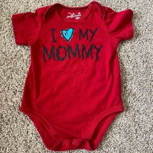 Jumping beans I love mommy onesie bodysuit size 12 months